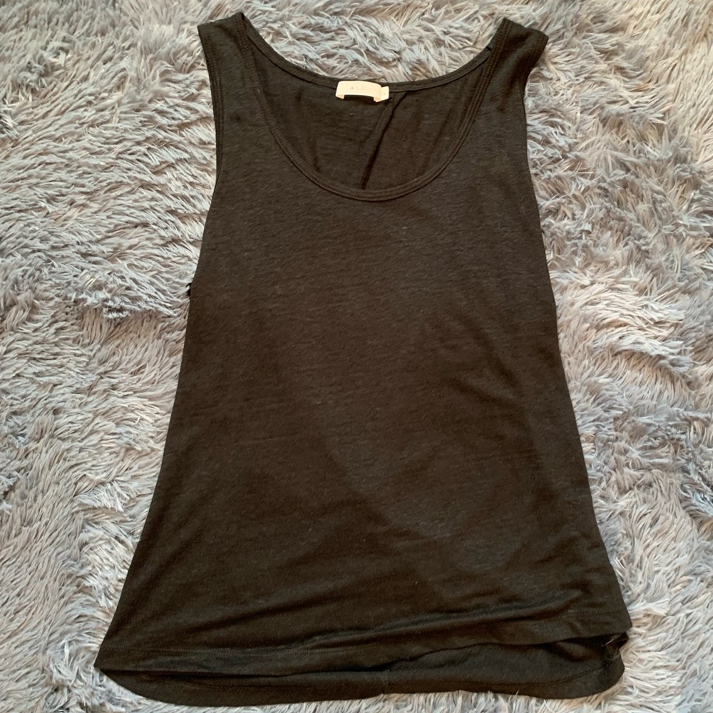 ALC Harper Twist Back Linen Tank Top